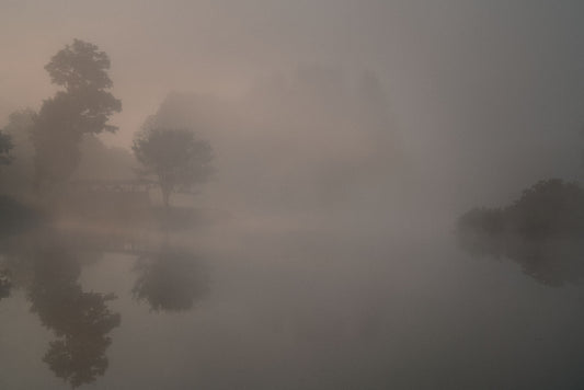 Covered Bridge on Pond