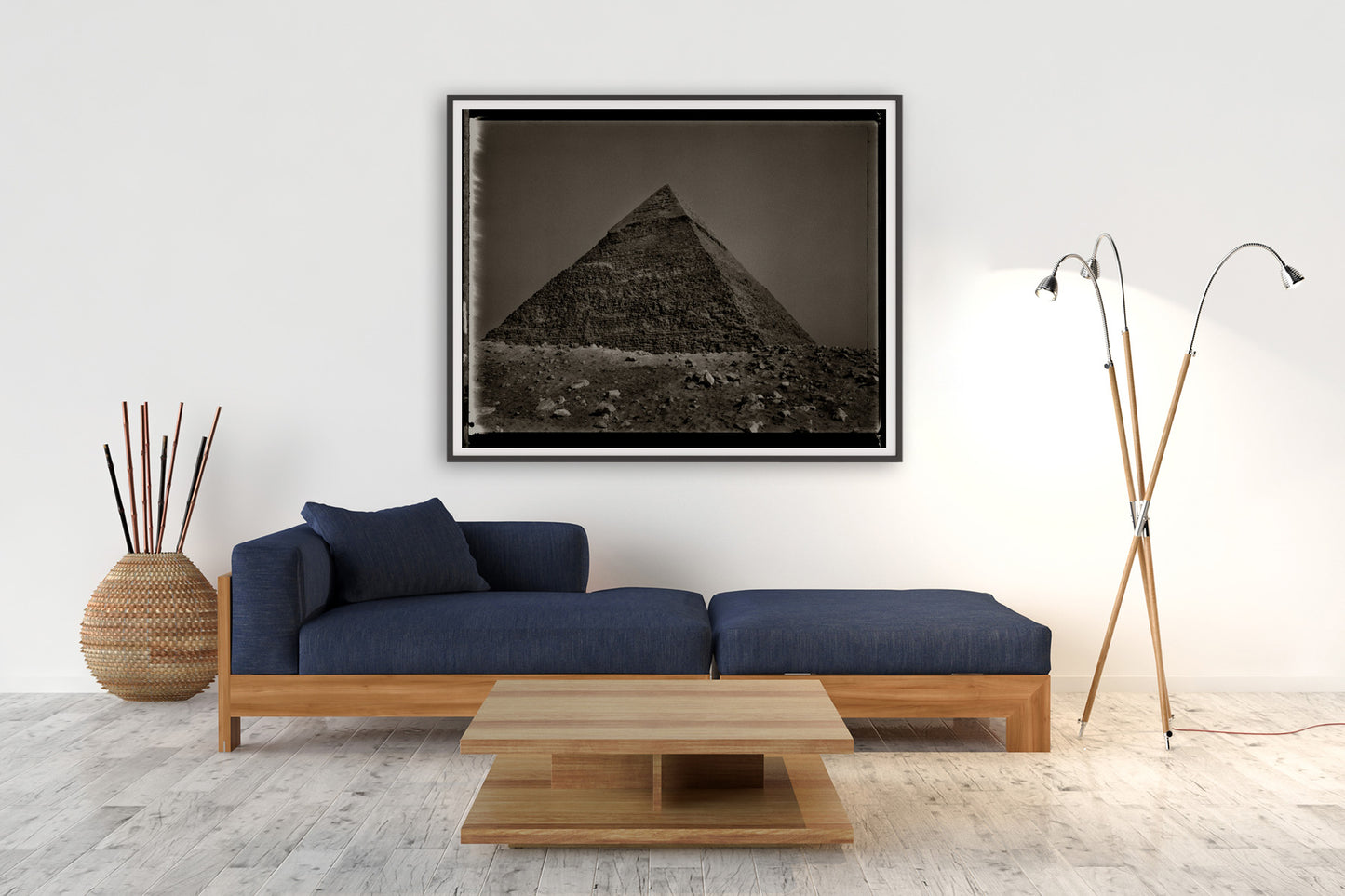 Pyramid with Rocks I