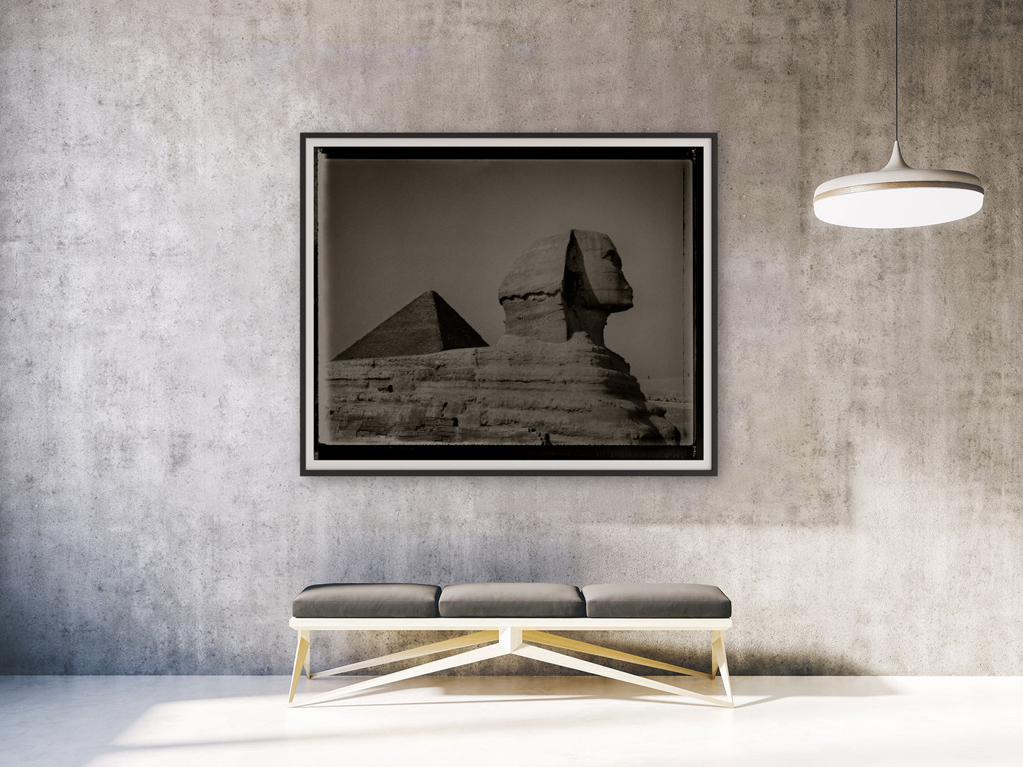 Sphinx With Pyramid