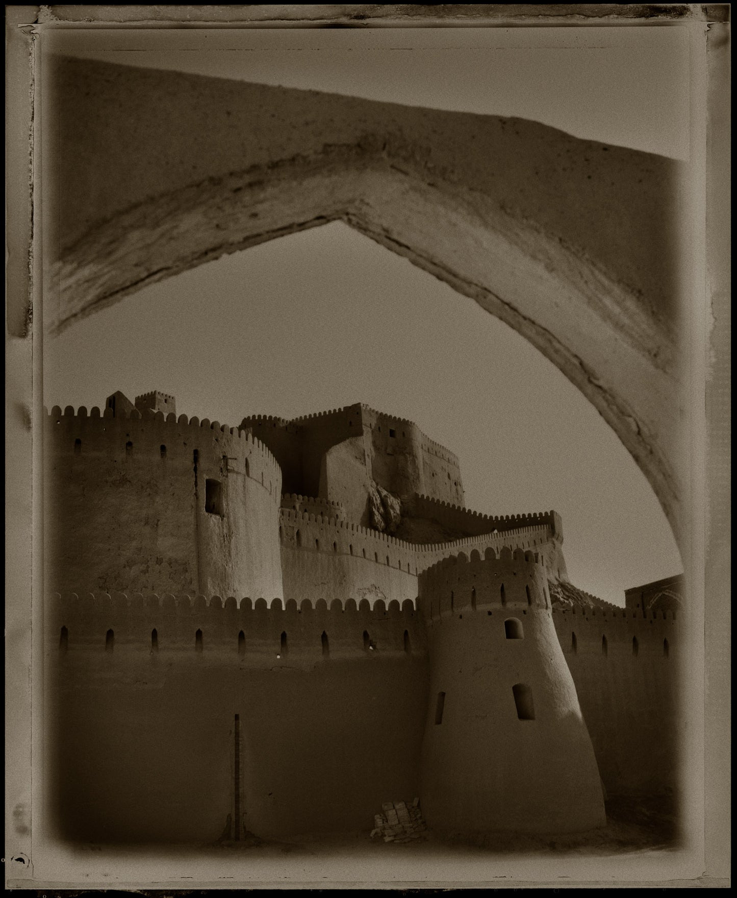Bam Citadel Through Archway (Vertical)