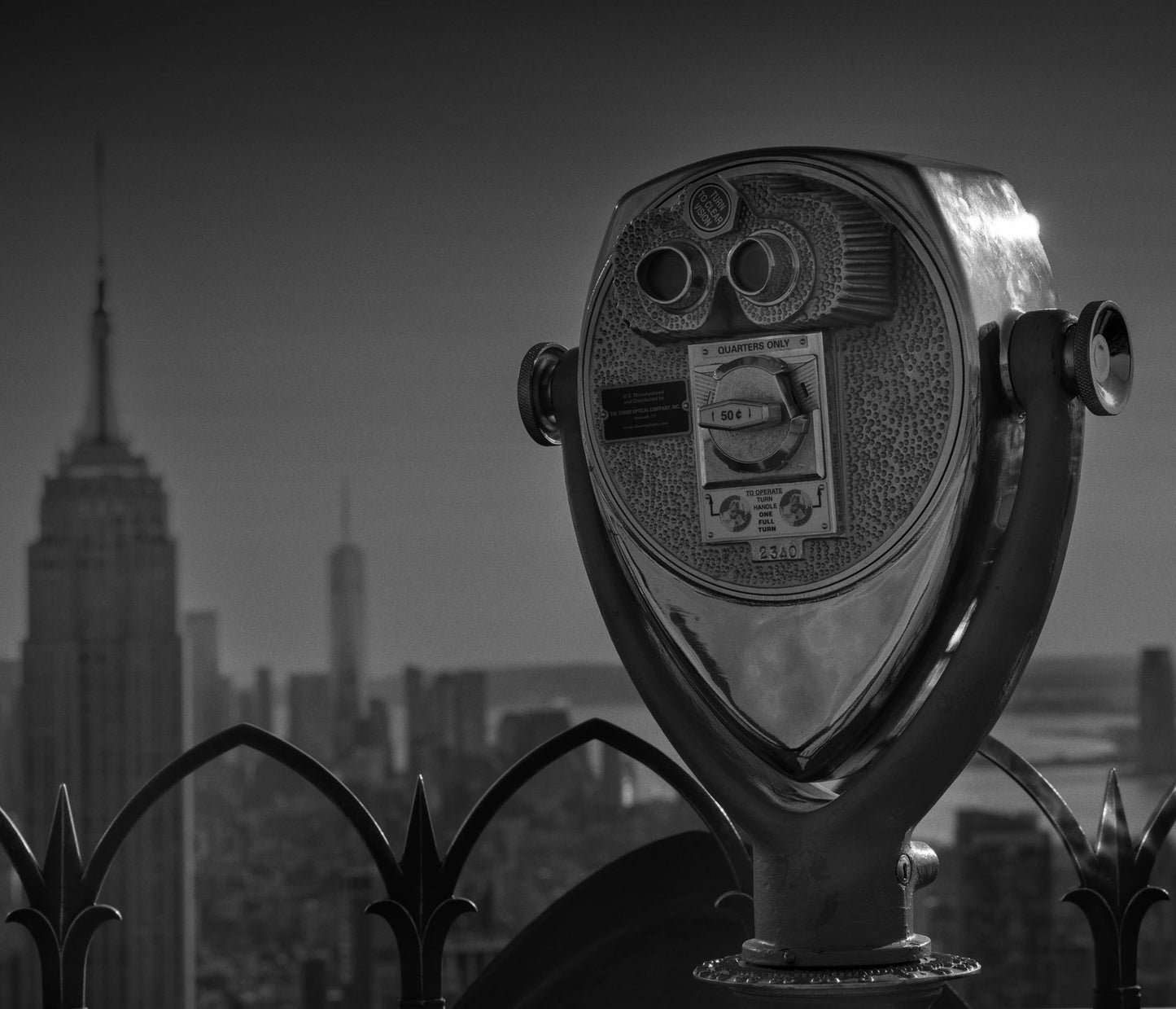 Coin Operated Binoculars With Empire State Building