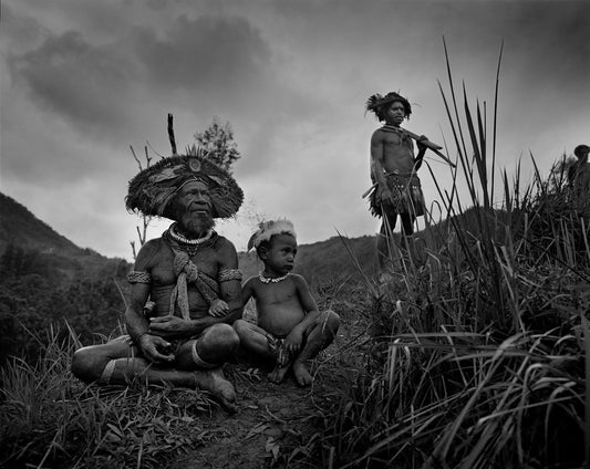 Huli Family in the Highlands of Papua New Guinea